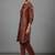 women printed regular chanderi silk workwear kurta with trousers