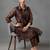 women bandhani printed regular chanderi silk workwear kurta with trousers