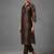 women bandhani printed regular chanderi silk workwear kurta with trousers