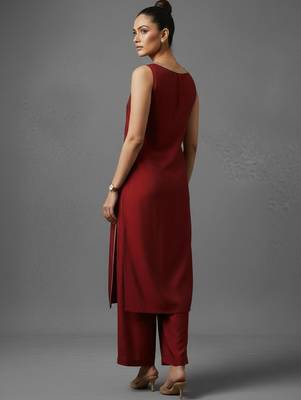 women regular gotta patti workwear kurta with palazzos 2