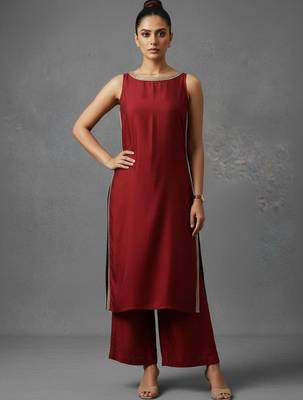 women regular gotta patti workwear kurta with palazzos 7