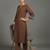 women embroidered sleek thread work work kurta with trousers