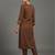 women embroidered sleek thread work work kurta with trousers