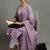 women ethnic motifs printed regular workwear kurta with trousers & with dupatta