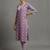 women ethnic motifs printed regular workwear kurta with trousers & with dupatta