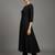women striped regular thread work silk crepe workwear kurta with trousers