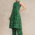 women floral printed urban work kurta with trousers
