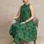 women floral printed urban work kurta with trousers