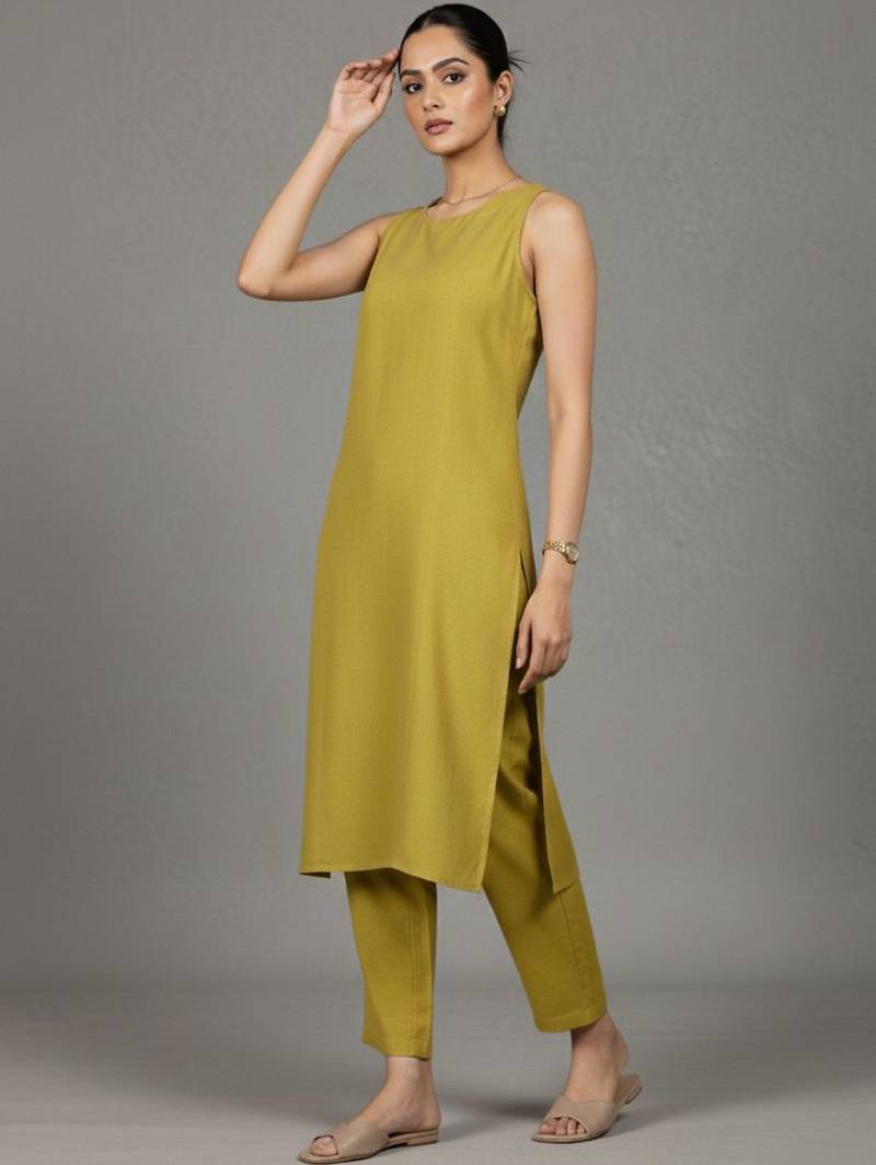 women regular workwear kurta with trousers