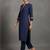 women embroidered thread work smart comfort kurta with trousers
