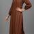 women striped urban sleek silk crepe kurta with trousers