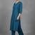 women regular cotton workwear kurta with trousers