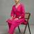 women regular thread work smart office kurta with trousers