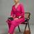 women regular thread work smart office kurta with trousers