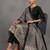 structured women ethnic motifs regular thread work kurta with trousers & with dupatta