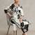 women floral printed regular cotton workwear kurta with trousers