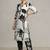 women floral printed regular cotton workwear kurta with trousers