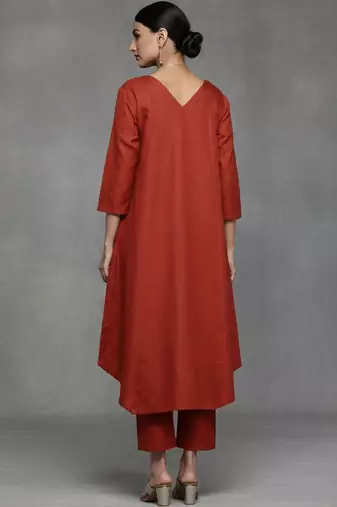 women regular workwear kurta with trousers