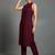 women striped regular silk crepe smart kurta with trousers