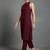 women striped regular silk crepe smart kurta with trousers