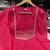 Pink cotton embroidered zari work ethnic kurta set with dupatta
