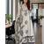Blue cotton floral printed ethnic kurta set with dupatta