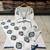 Blue cotton floral printed ethnic kurta set with dupatta