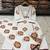 Brown cotton floral printed ethnic kurta set with dupatta