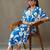 women floral printed smart office kurta with trousers