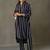 women printed smart office kurta with trousers