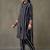 women printed smart office kurta with trousers