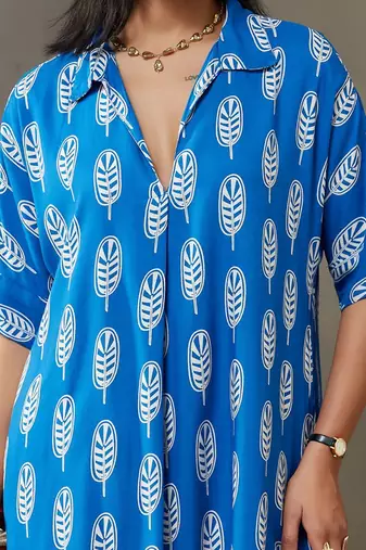 women ethnic motifs printed smart office kurta with trousers
