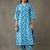 women floral printed cotton work kurta with pyjamas