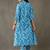 women floral printed cotton work kurta with pyjamas