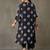 women floral printed smart office kurta with trousers
