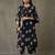 women floral printed smart office kurta with trousers