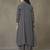 women cotton button-down smart office kurta with trousers