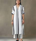 women printed smart office kurta with trousers