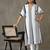 women printed smart office kurta with trousers
