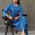 women printed smart office kurta with trousers
