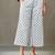 women floral printed cotton work tailored-fit kurti with palazzos