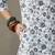 women floral printed cotton work tailored-fit kurti with palazzos