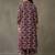 women floral printed cotton button-down smart office kurta with trousers