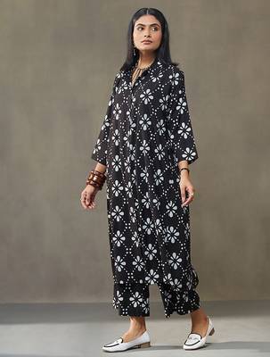 women floral printed structured work kurta with palazzos 3