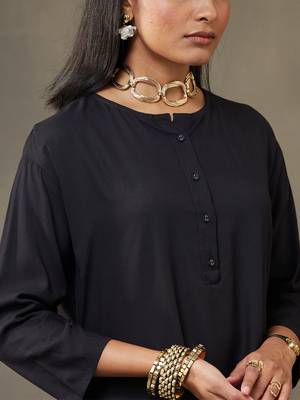 women work tailored-fit kurti with palazzos 2