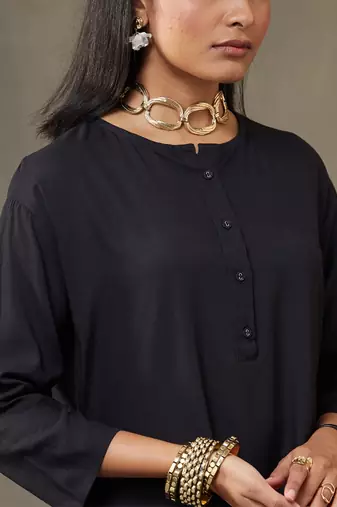 women work tailored-fit kurti with palazzos