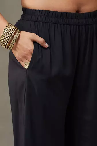 women work tailored-fit kurti with palazzos
