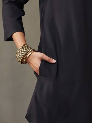 women work tailored-fit kurti with palazzos 7