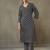 women printed smart office kurta with trousers