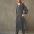 women printed smart office kurta with trousers